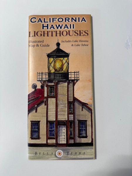 Calif. & Hawaii Lighthouses Map-Folded