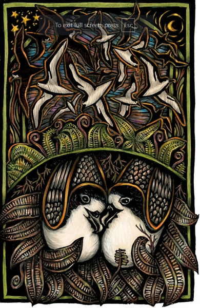 Uau under the stars Giclee 8x10